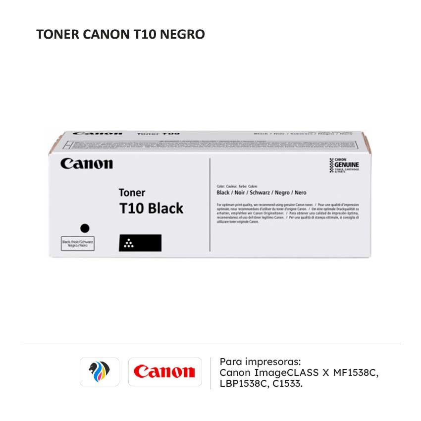 TONER CANON T10 NEGRO PARA MF1538 LBP1538 C1533