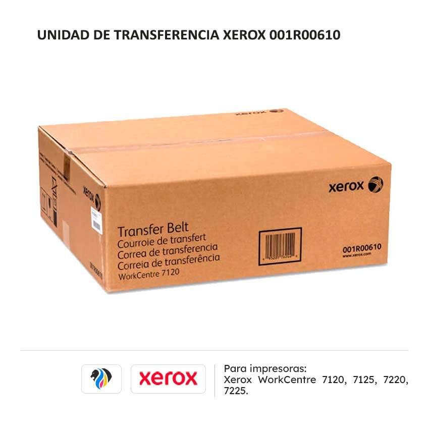 Unidad de Transferencia Xerox 001R00610 para impresoras 7120 7125 7220 7225