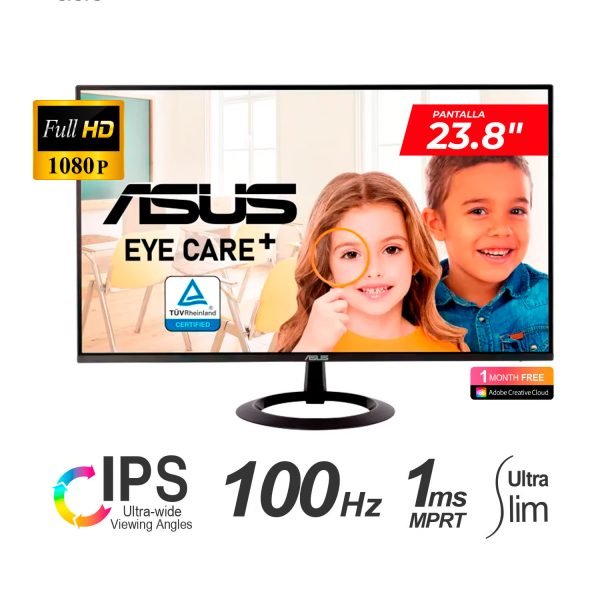Monitor ASUS VZ24EHF Eye Care 23.8", FHD IPS, 100 Hz, HDMIx1.