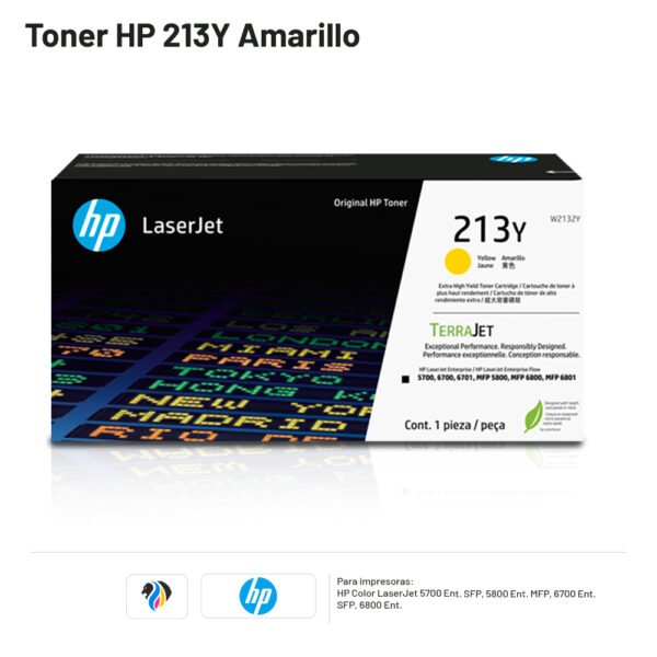 Toner Hp 213Y Amarillo