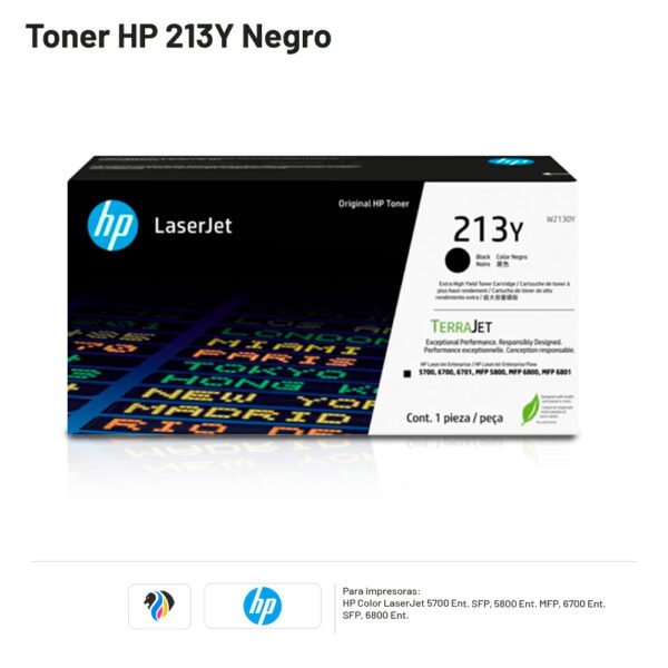 Toner Hp 213Y Negro