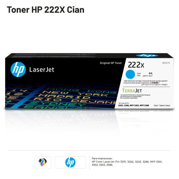 Toner Hp 222X Cian