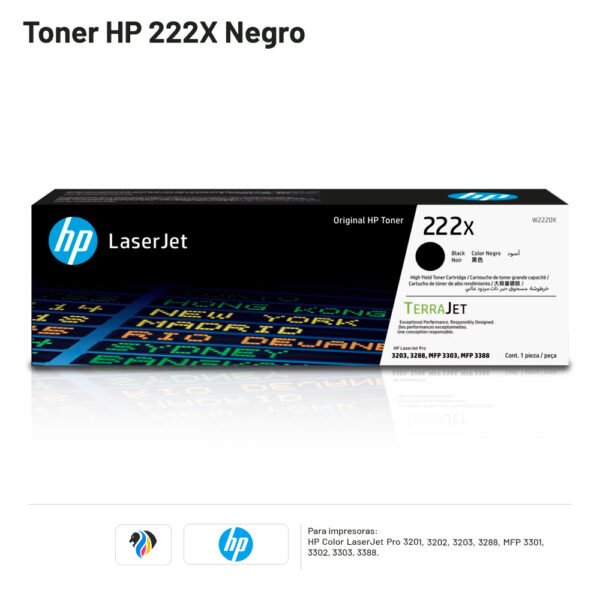Toner Hp 222X Negro