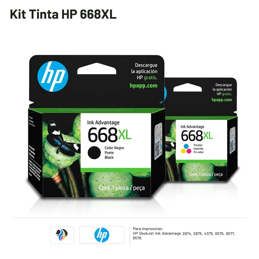 Kit-Tinta-HP-668XL Kit Tinta HP 668XL