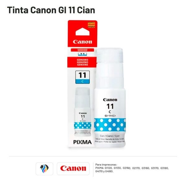 Tinta Canon GI 11 Cian