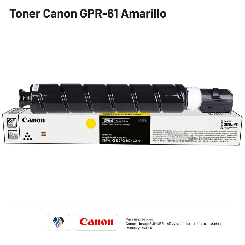 Toner Canon GPR-61 Amarillo