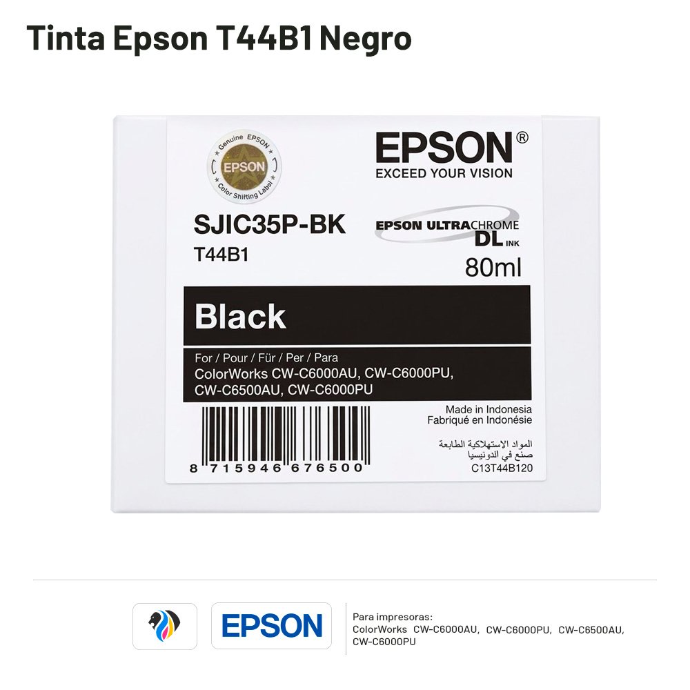 Tinta Epson T44B Negro
