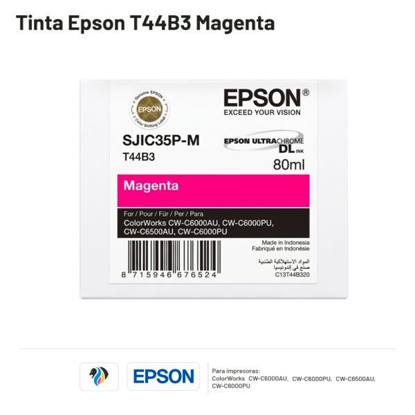 Tinta Epson T44B3 Magenta