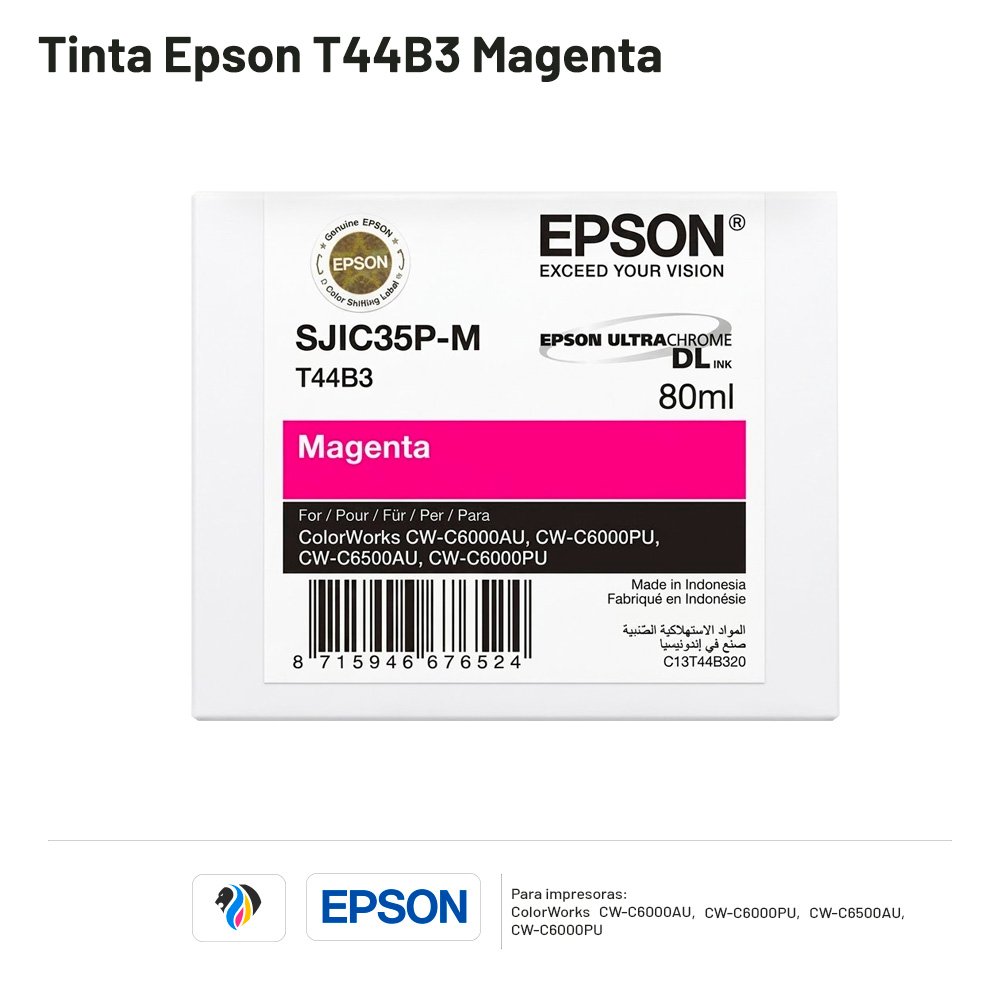 Tinta Epson T44B3 Magenta