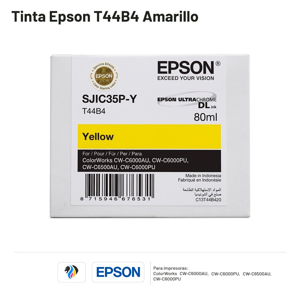 Tinta Epson T44B4 Amarillo