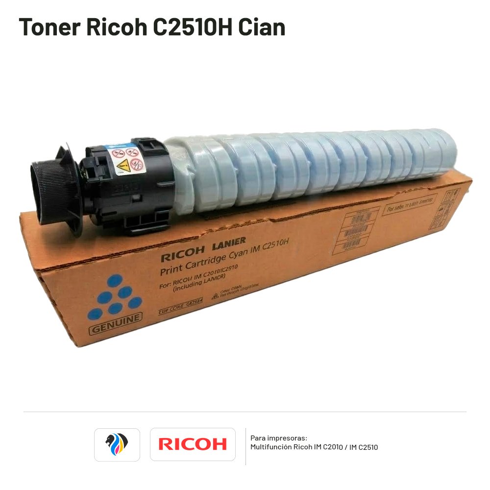 Toner Ricoh C2510H Cian