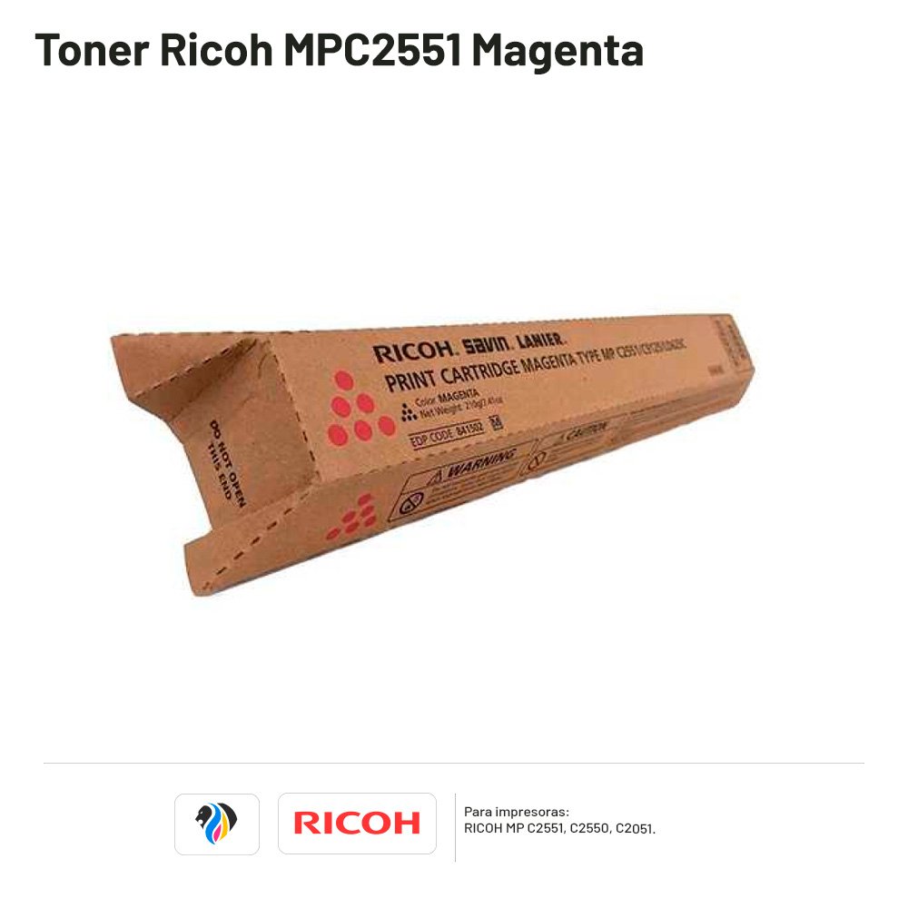 Toner Ricoh MPC2551 Magenta