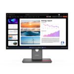Monitor Lenovo ThinkVision P24q-40 de 23.8 pulgadas QHD IPS a 120Hz con puerto DisplayPort Out en color negro Raven Black