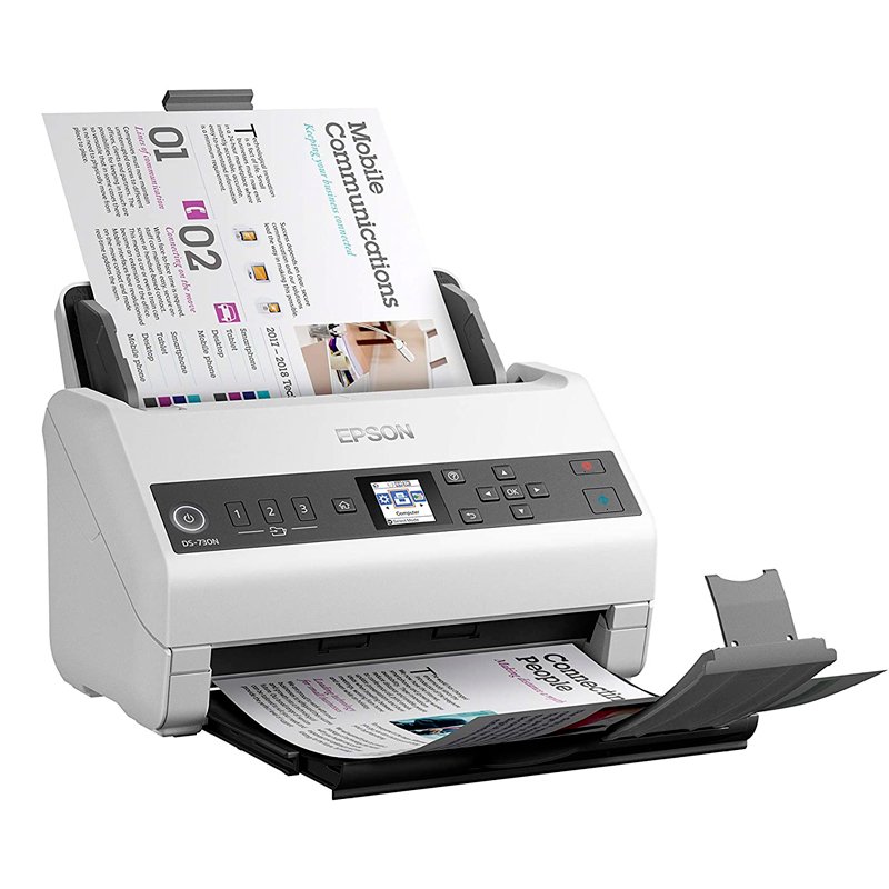Escáner Epson DS-730N ADF de alta velocidad para oficina