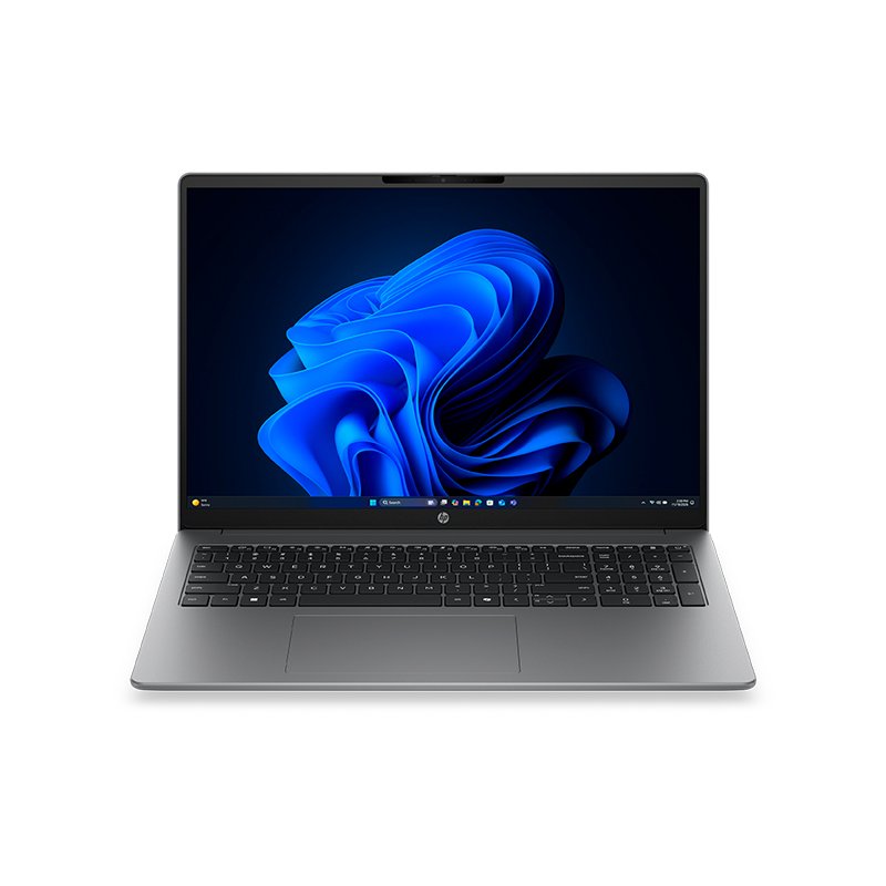 Laptop HP 200 G2a 16" AMD Ryzen 7 en color Meteor Silver vista abierta