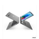 Laptop Lenovo IdeaPad 5 2-in-1 14" AMD Ryzen 7 en color Luna Grey con lápiz óptico vista abierta