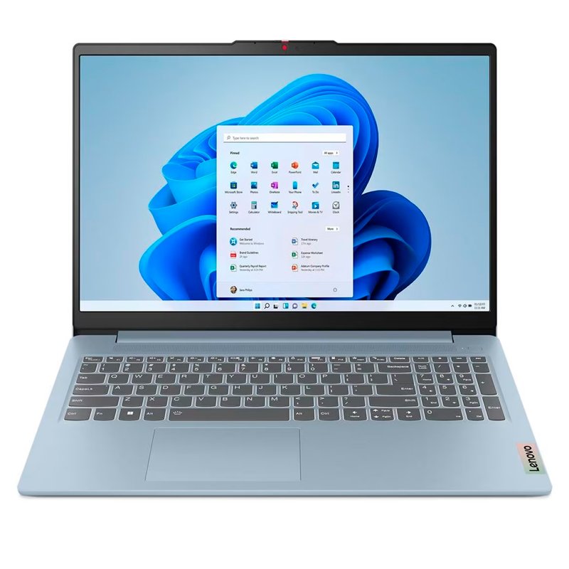 Laptop Lenovo IdeaPad Slim 3 15IAN8 Intel Core i3 8GB RAM 512GB SSD en color azul Frost Blue