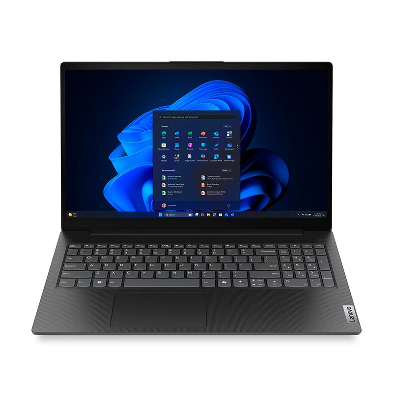 Laptop Lenovo V15 G6 ITN 15.6" Intel N100 en color Business Black vista abierta
